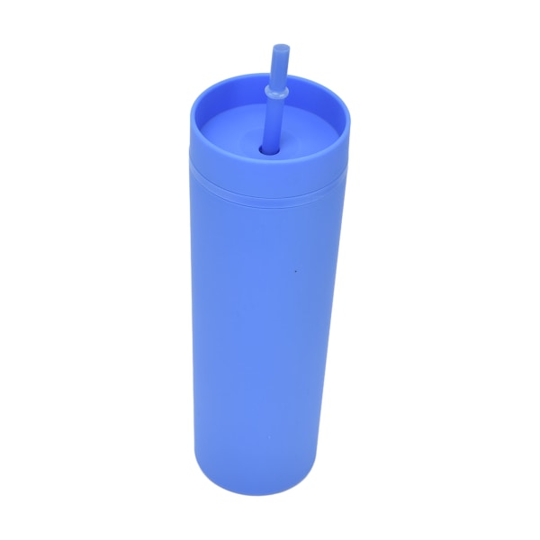 Sugrör Mugg Opak Plastmaterial Utrustad Lock Cylindrisk