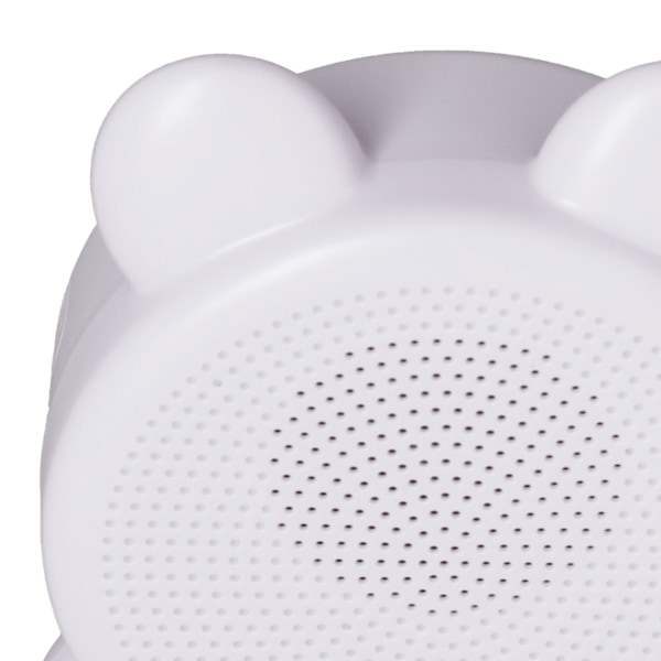 P1 Bluetooth Högtalare Väckarklocka Uppladdningsbara Digitala Väckarklockor med Bluetooth Högtalare för Barn Sovrum Kontor Vit