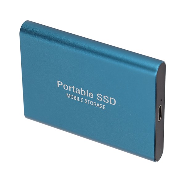 Extern SSD Tålig Slitstark USB3.1 Överföring Kompakt Portabel Bekväm Praktisk Enhet för Win10 för IOS Blå 4TB