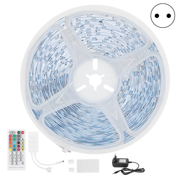 15m 5050 LED-remsor DIY fjärrkontroll musik induktionslampa färg