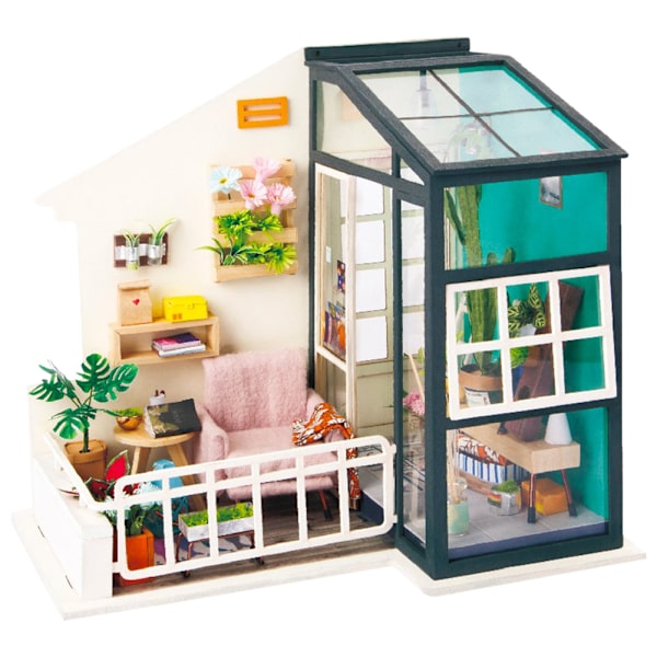 DIY Dockhus Sött Dockhus Miniatyrhus Leksakssats Perfekt
