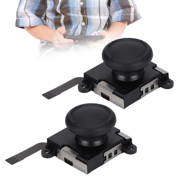 Ersättnings Analog Joystick, Slitstark ABS och Metall Joystick för Långvarig Användning, Tumgrepp för Nintendo Switch med Magnetisk Skruvmejsel