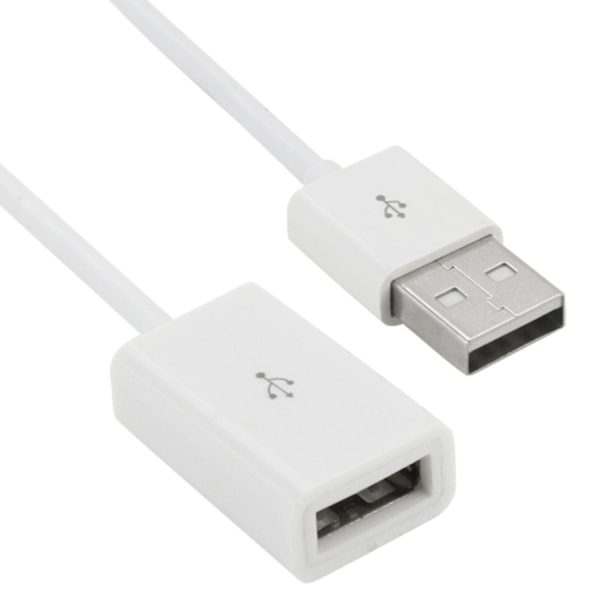 USB Förlängningskabel 1 meter – Vit