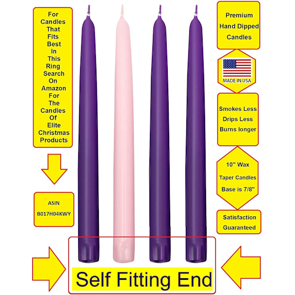 Silver Ribbon Christmas Advent Wreath - Advent Wreaths Season
