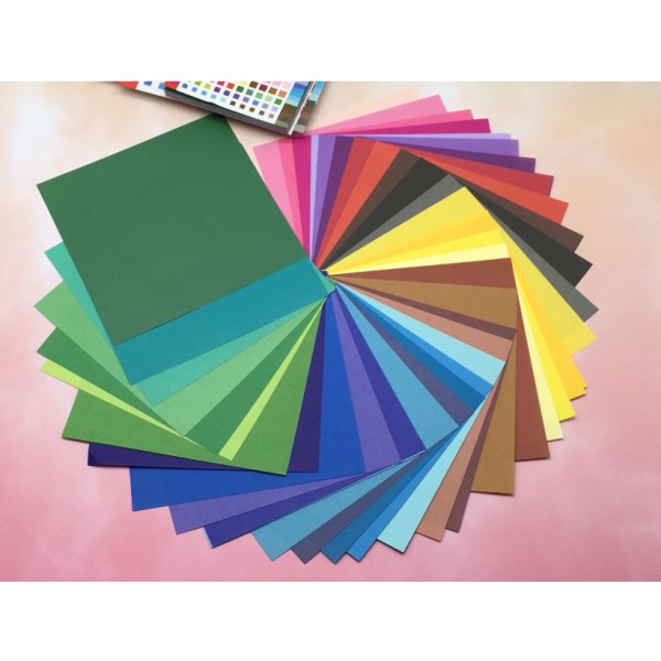 Färgat Origami Papper Handgjort Vikpapper Fyrkantigt Papper för