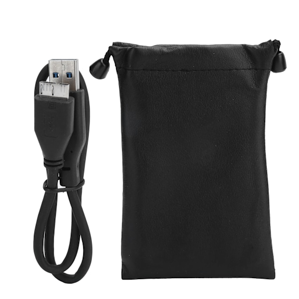 2,5-tums Mobil Extern Hårddisk USB3.0 Portabel HDD Blå med Adapterkabel för Stationär Dator Laptop2T