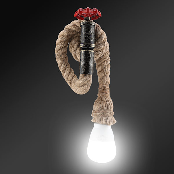 E27 90-250V Retro Stil Vägglampa Antik Rör Vägglampa Armatur för Café Bar Hall