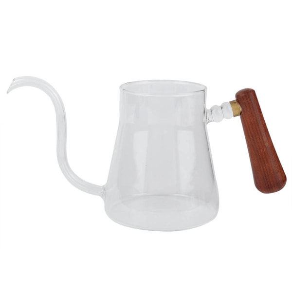 Glas Gåshals Vattenkokare Te Häll Över Vattenkokare Kaffe Dropp 350ml
