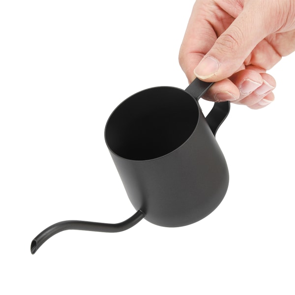 250 ml rostfritt stål gåshals smal pip kaffedroppkanna