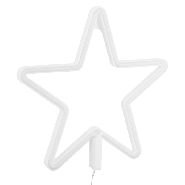 Stjärnformad LED-ljus neon skylt neonljus för födelsedagsfest vardagsrum USB/batteridriven