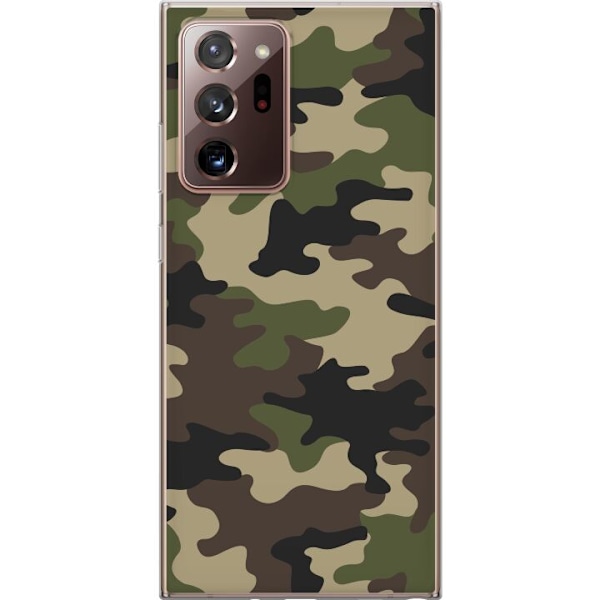Samsung Galaxy Note20 Ultra Genomskinligt Skal Militär