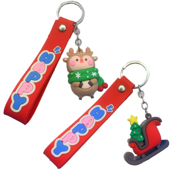 Christmas keychain for kids， Santa Claus gifts