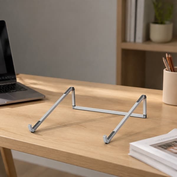 Bärbart laptopställ, datorställ för skrivbord, hopfällbart laptopställ i metall