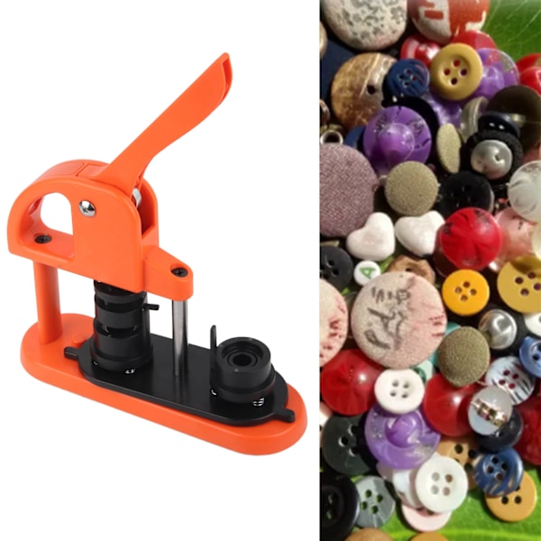 Knappmaskin DIY Nål Badge Press Tillbehör Set Kit Avtagbar med Cirkelskärare 25mm