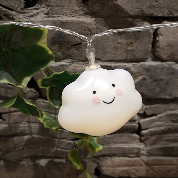 Linghuang 20 LEDs Warmweiß Wolken Lichterketten Feenhafte