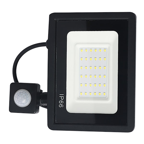 Human Sensor LED-strålkastare 50W IP66 Vattentät 6000K Utomhus