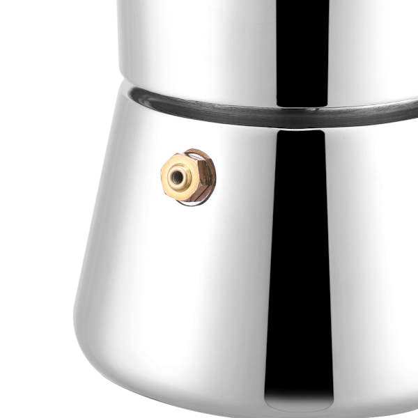 200 ml rostfritt stål Moka Pot Espressobryggare för gas &
