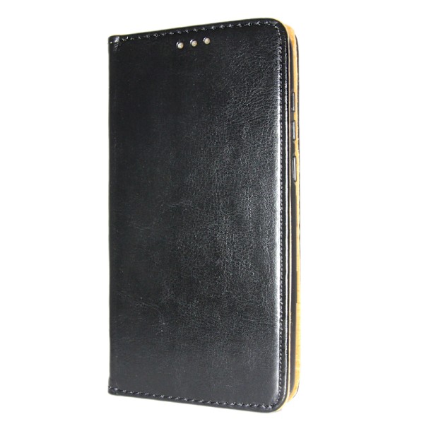 Äkta Läder Book Slim Xiaomi Mi Note 10 Plånboksfodral Svart Svart