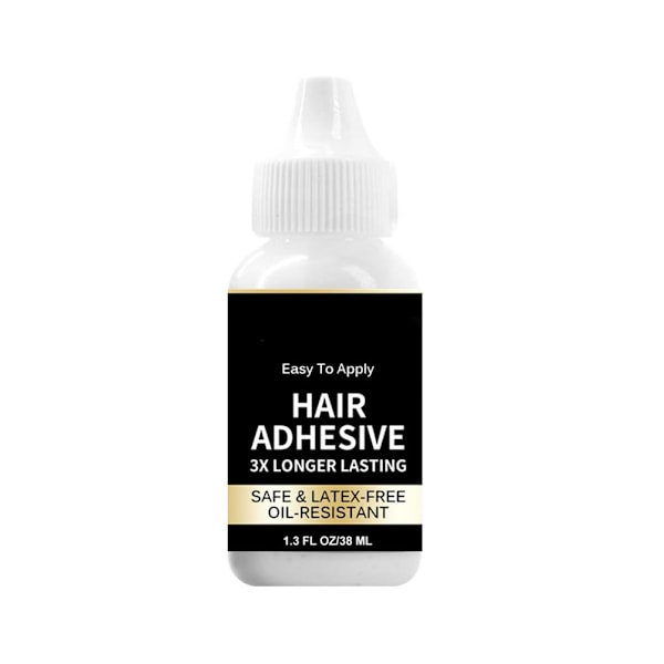 Giftfri Osynlig Lim för Naturligt Utseende Hårersättningar, Vattenresistent Lim med Snabbtorkande Hudvänlig Formula för Lace Front Peruker
