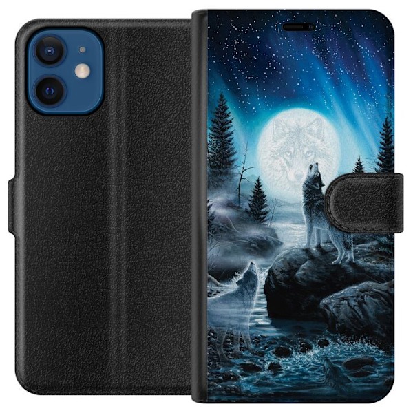 Apple iPhone 12  Plånboksfodral Wolf / Varg