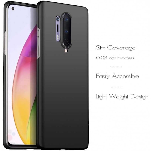 OnePlus 8 Pro Ultratunt Mattsvart Skal Basic V2 Svart