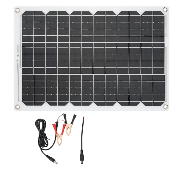 Bärbar solpanel 18W 18V, Monokristallin hög konverteringseffektivitet, Smart laddningsregulator, Trestegsladdning, Vattentät för utomhusbruk