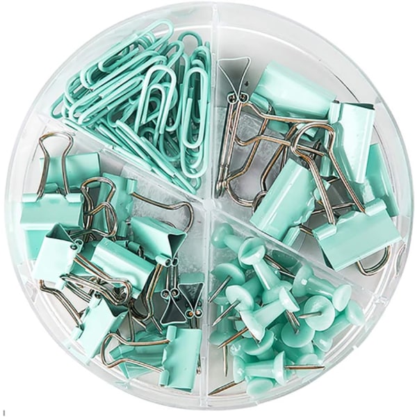 Gem Pärmklämmor Push Pins Sets med akryllåda för