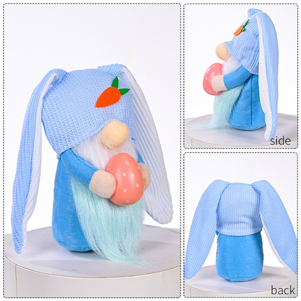 Påskhare Gnome Faceless Docka med Långa Öron Söta Kanin Elf