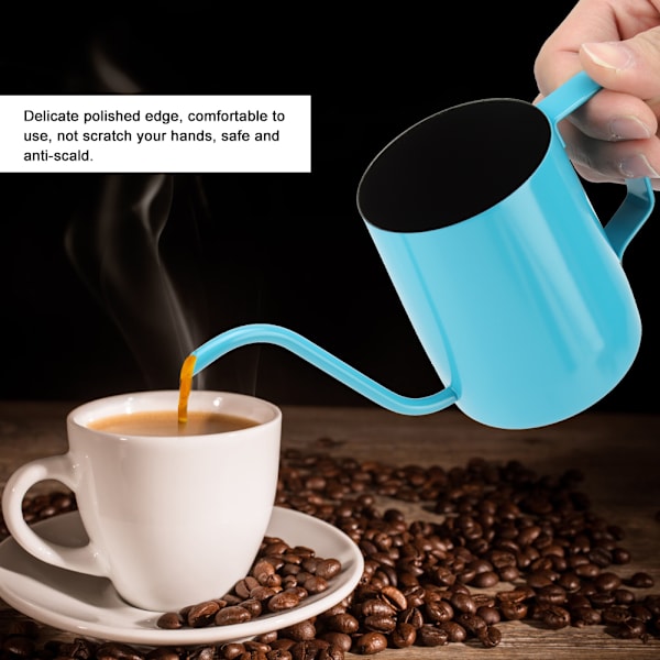 350 ml rostfritt stål gåshals smal pip kaffedroppkanna