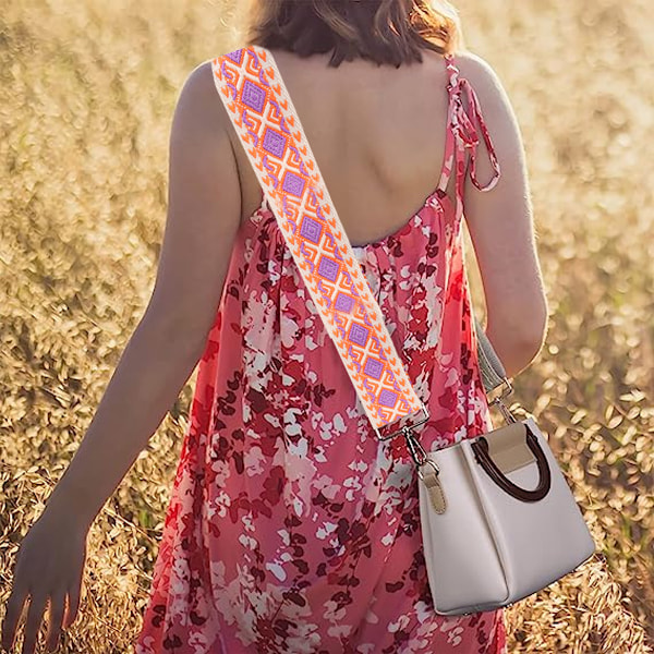 Bred handväska remmar ersättning justerbar crossbody nylon
