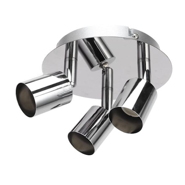 Lampfäste 3 Huvud Cirkelform Modern Enkel GU10 Bas Flexibel Rotation Ljusfäste för Sovrum 85‑265V