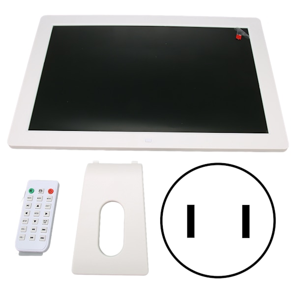 Digital fotoram 15,4 tum 1280x800 Full HD Timing Elektronisk bildram med fjärrkontroll 100‑240VUS-kontakt