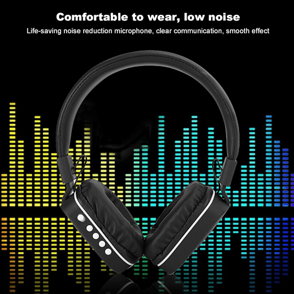 BS770 Huvudmonterade Hörlurar Trådlöst Bluetooth Headset Vikbart Sport Portabelt Tillbehör (Svart)