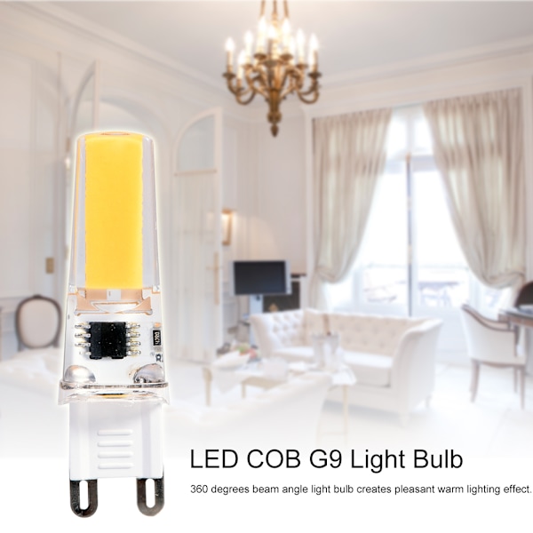 5 st G9 COB2508 LED-lampor AC 220V Dimbar lampa Hög