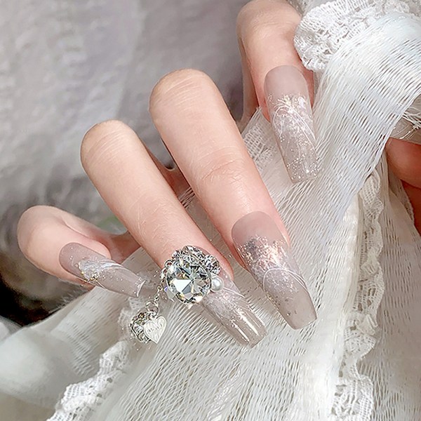 12 st 3D nagelberlocker dingla nagel strass nagelkristaller legering