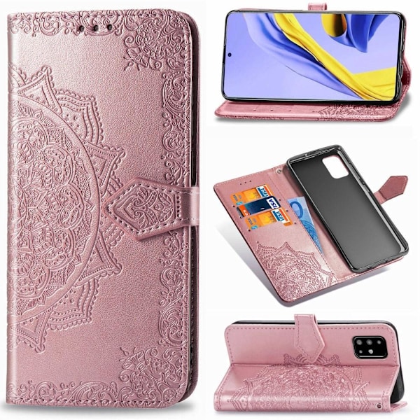 Samsung Galaxy A51 - Mandala Plånboksfodral - Roséguld Roséguld Roséguld