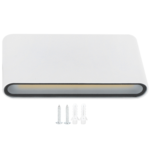 LED-vägglampa 12W COB Aluminium Utomhus Trädgårdsbelysning