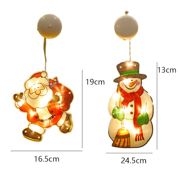 Christmas Window Decor Lights, Sucker Window Hanging Light