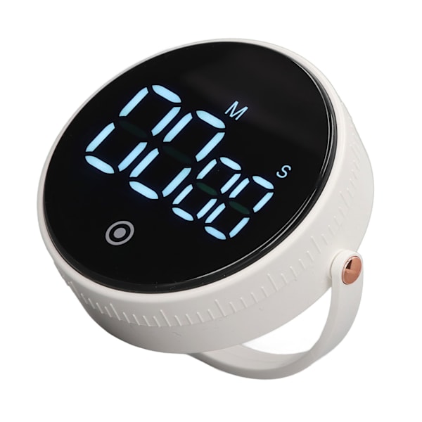 Digital Köktimer Magnetisk Stor LED-Skärm Barn Klassrum Nedräkning Justerbar Volym för Matlagning Fitness Vit
