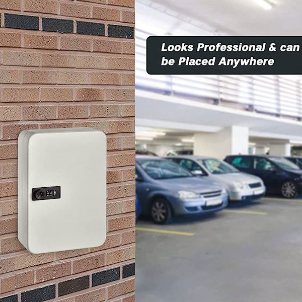 Kombinationslås nyckelskåp, säker förvaringsbox, förvaringsställ,