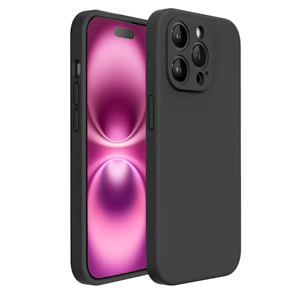 iPhone 16 Pro Max Matt Svart Skal - Med Kameraskydd