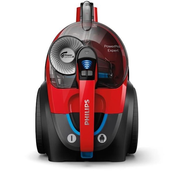 PHILIPS FC9729 / 09 PowerPro Expert väskfria dammsugare med kapsel - 650W - 76 dB - A - Röd