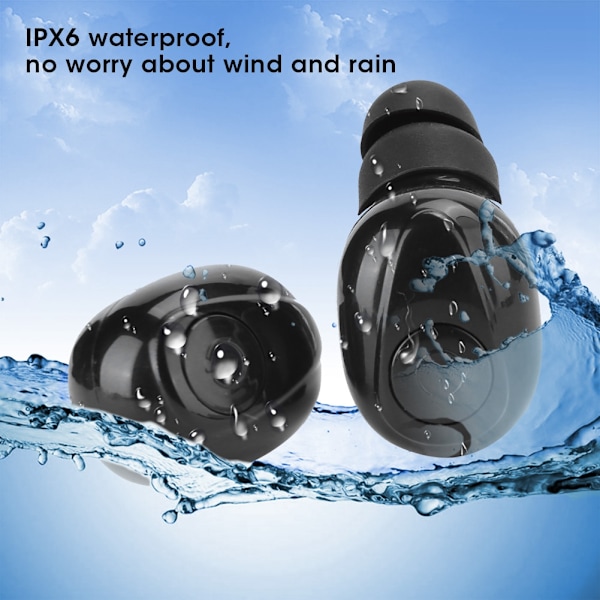 X8S TWS 5.0 Trådlösa Bluetooth Hörlurar Mini In-Ear Portabla Stereo Ljud Headset