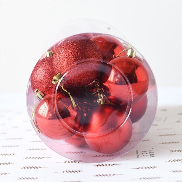 24pcs Weihnachtskugel Weihnachtsdeko glänzend und poliert