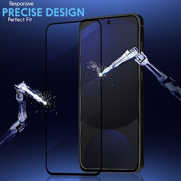 Samsung S24 FE 2x Skyddsglas – 3D Anpassat 9H-Täckt Skärmskydd
