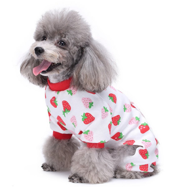 Husdjurskläder hund hemkläder pyjamas pyjamas i bomull för husdjur