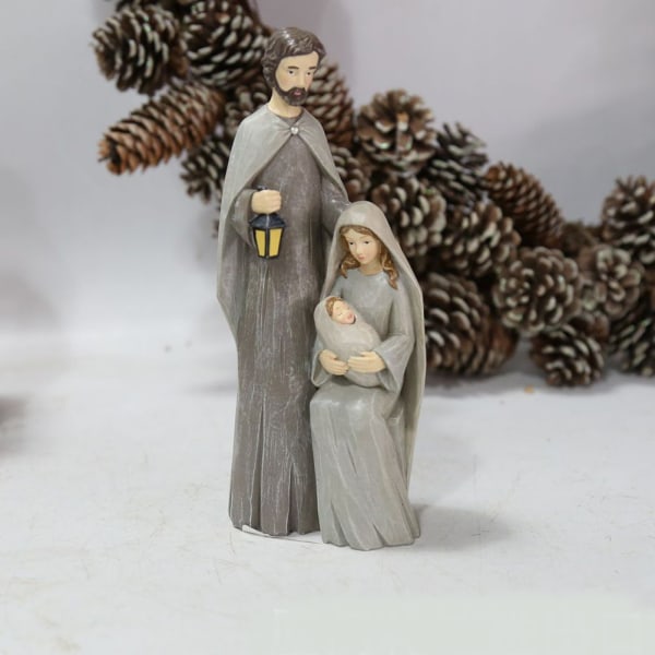 Julkrubba Figurer Prydnader Harts Figurer Traditionella