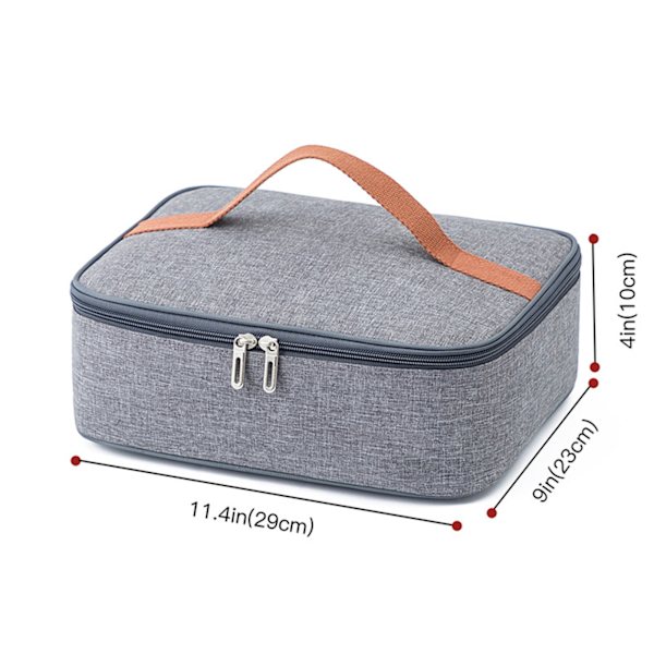 Lunch Bento Bag Tjock Rektangulär Bärbar Vattentät