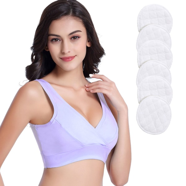 Maternity Underwear Vest-style No underwire cross lactation Bra