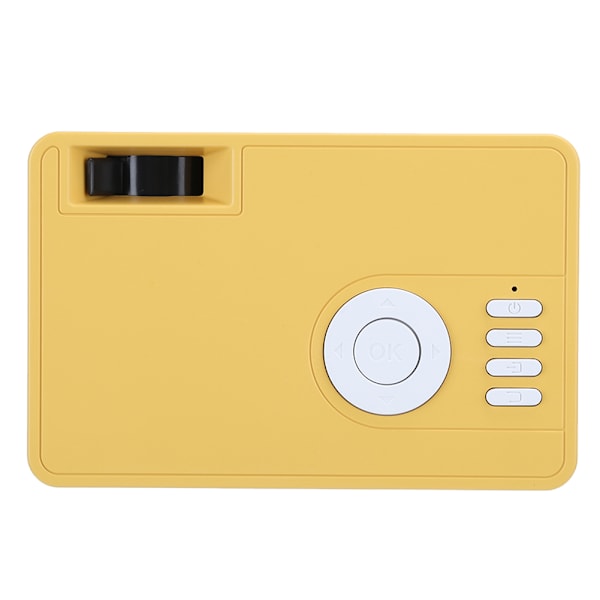 1080p Full High Definition LED Mini Projektor Smart Hemmabio Gul Vit 100‑240VUS Kontakt